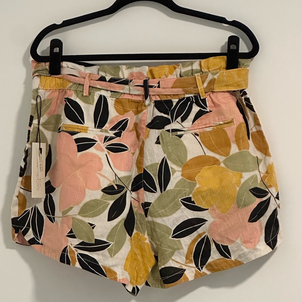 Rachel Zoe Multicolor Floral Linen Shorts - Picture 3 of 3
